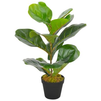 Plantă artificială ficus cu ghiveci verde 45 cm