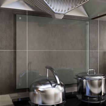 Panou antistropi bucătărie transparent 70x60cm sticlă securiz.
