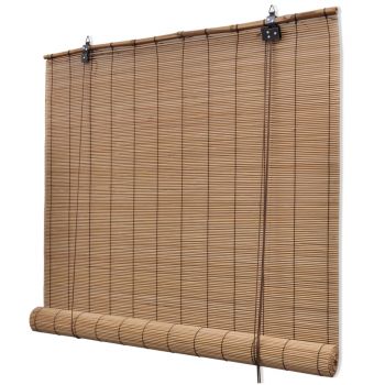 Jaluzea tip rulou bambus 150 x 160 cm maro