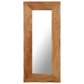 Oglindă cosmetică 50 x 110 cm lemn masiv de acacia