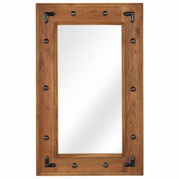 Oglindă lemn masiv de salcâm 50 x 80 cm ieftina