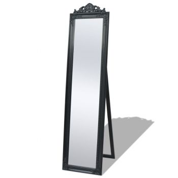 Oglindă verticală in stil baroc 160 x 40 cm negru