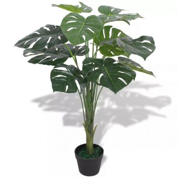 Plantă artificială Monstera cu ghiveci 70 cm verde