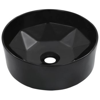 Chiuvetă de baie negru 36 x 14 cm ceramică ieftin