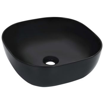 Chiuvetă de baie negru 425x425x145 cm ceramică ieftin