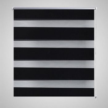 Jaluzea model zebră 80 x 150 cm negru