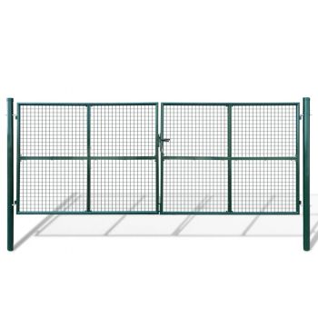 Gard din plasă pentru grădină 415 x 200 cm/400 x 150 cm