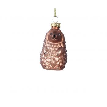 Glob Hedgehog, Decoris, 4.9x4.5x7.8 cm, sticla, auriu