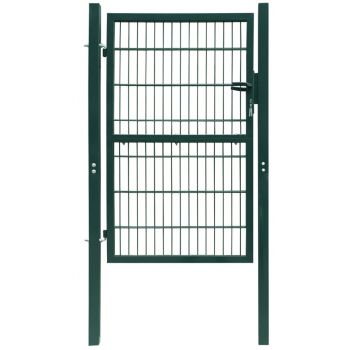 Poartă 2D pentru gard (simplă) 106 x 210 cm verde