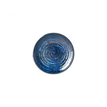 Farfurie din ceramică MIJ Copper Swirl, ø 20 cm, albastru ieftina