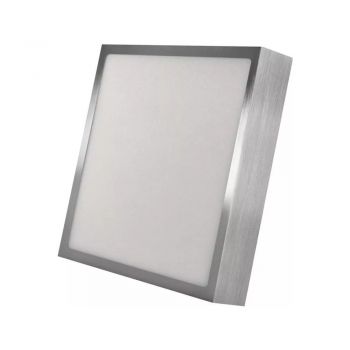 Plafonieră argintiu-lucios LED 22.5x22.5 cm Nexxo – EMOS ieftina