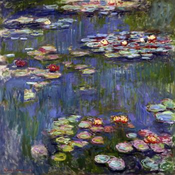 Tablou - reproducere 50x50 cm Water Lilies, Claude Monet – Fedkolor