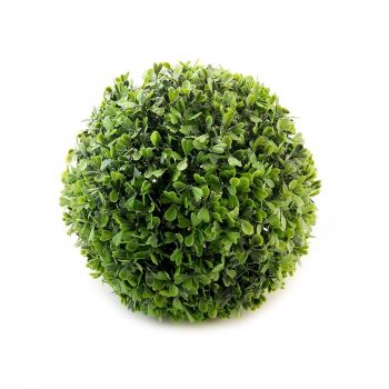 Arbust artificial, forma sferica, buxus, diametru 18 cm