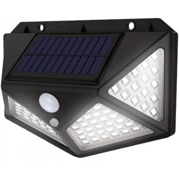 Lampa solara de perete, LED, senzor miscare, 13x5x9.5 cm