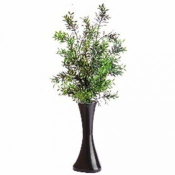 Planta decorativa artificiala, vaza cu flori, 60 cm, GLN 417H