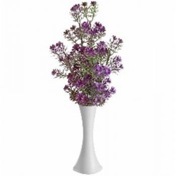 Planta decorativa artificiala, vaza cu flori, 60 cm, GLN 417Y