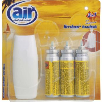 Odorizant Spray AIR Limber Twist, cu 3 Rezerve, 3x15 ml