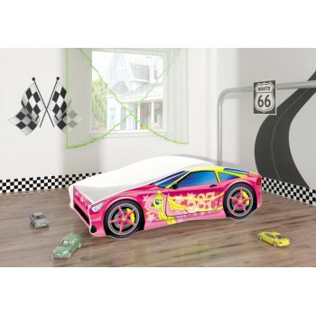Pat Tineret MyKids Race Car 08 Pink-160x80