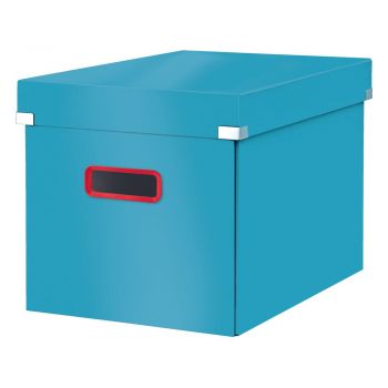 Cutie de depozitare albastră din carton cu capac 32x36x31 cm Click&Store – Leitz ieftina