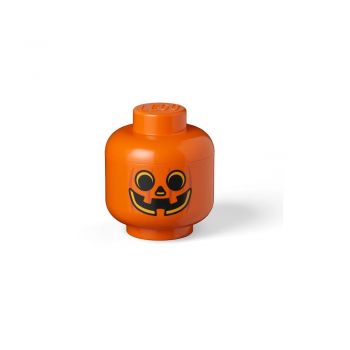 Cutie de depozitare LEGO® Pumpkin, ø 16 cm, portocaliu