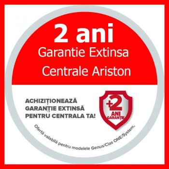2 Ani extragarantie centrale termice Ariston gama ONE