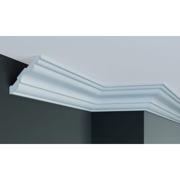 Cornisa decorativa din poliuretan Flexibil P828F - 8.7x8.7x200 cm