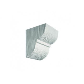 Consola decorativa din poliuretan, alb, modern, ED016W - 12x12x14 cm