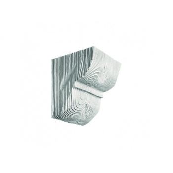 Consola decorativa din poliuretan, alb, rustic, EQ016W - 12x12x14 cm