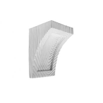 Consola decorativa din poliuretan, alb, rustic, EQ026W - 12x12x18 cm