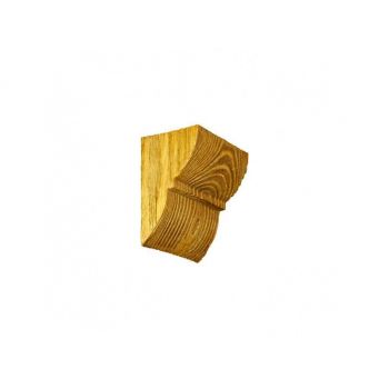 Consola decorativa din poliuretan, maro deschis, rustic, EQ017L - 9x6x10 cm