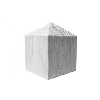 Element de imbinare din poliuretan, alb, modern, E066W - 14x14x18 cm