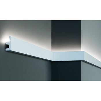 Profil pentru banda LED din poliuretan Flexibil KF501F - 6.2x2.5x200 cm