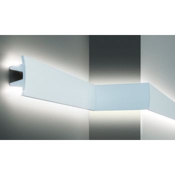 Profil pentru banda LED din poliuretan Flexibil KF503F - 10x4.5x200 cm