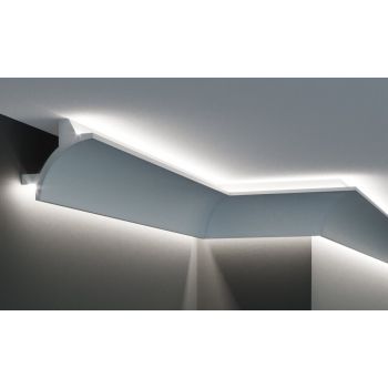 Profil pentru banda LED din poliuretan Flexibil KF703F - 9x9x200 cm