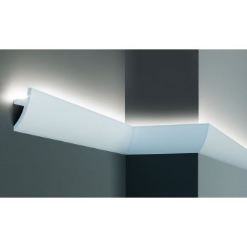 Profil pentru banda LED din poliuretan KF502 - 7.5x3.6x200 cm