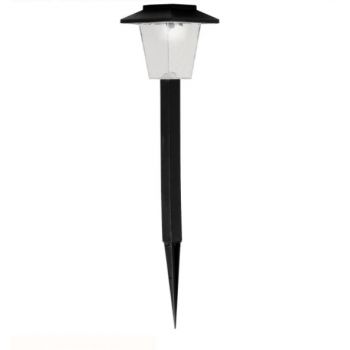 Lampa Led solara, Negru, Plastic, 30 cm