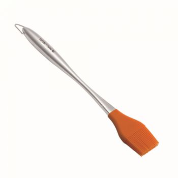 Pensula de silicon cu maner otel pentru gratar,28 cm