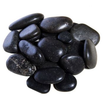 Pietricele decorative pentru sol sau ghiveci,negru,3-4 cm,1 kg