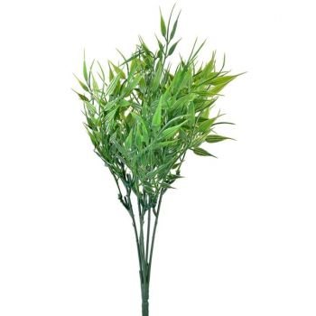 Ramura decorativa artificiala,Bambus,verde,30 cm ieftina
