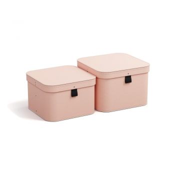 Cutii de depozitare 2 buc. din carton cu capac Ludvig – Bigso Box of Sweden