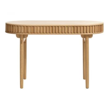 Birou cu aspect de lemn de stejar 60x120 cm Carno – Unique Furniture