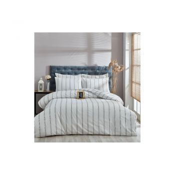Lenjerie de pat crem din bumbac pentru pat dublu-extinsă 200x220 cm – Mila Home ieftina