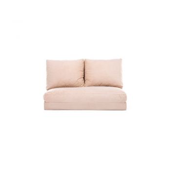 Canapea crem extensibilă 120 cm Taida – Balcab Home ieftina