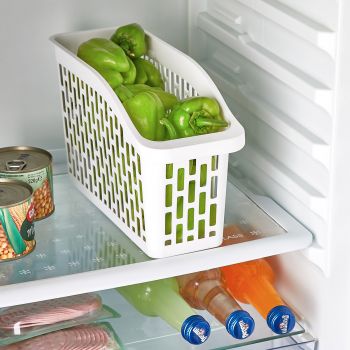 Cutie plastic depozitare, organizator pentru frigider, 29x11x17 cm, Confortime