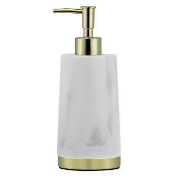 Dozator sapun lichid cu pompa Bianco, Jotta, 8x8x20.5 cm, ceramica, alb ieftina