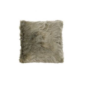 Perna decorativa Fur, 45x45 cm, poliester, verde ieftina