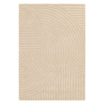 Covor bej din lână 120x170 cm Hague – Asiatic Carpets la reducere