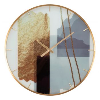 Ceas de perete, Motif, Mauro Ferretti, Ø60 cm, sticla/MDF/metal, multicolor