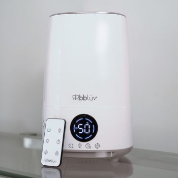 Umidificator cu ultrasunete si purificator aer 4In1 Umido cu panou de control digital si telecomanda Alb ieftin
