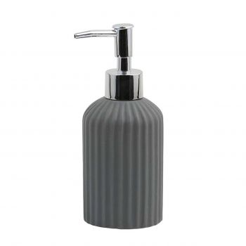 Dozator sapun lichid cu pompa Lavado, Jotta, 7x7x17 cm, ceramica, gri ieftina